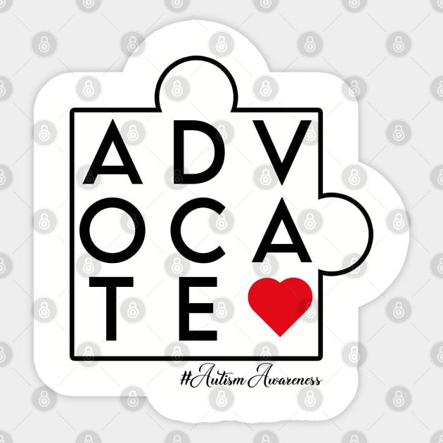 Advocate. Autism awareness. Perfect present for mom mother dad father friend him or her Sticker by SerenityByAlex